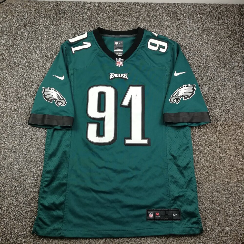 Philadelphia Eagles Fletcher Cox Jersey Nike On Field Green Mens Large